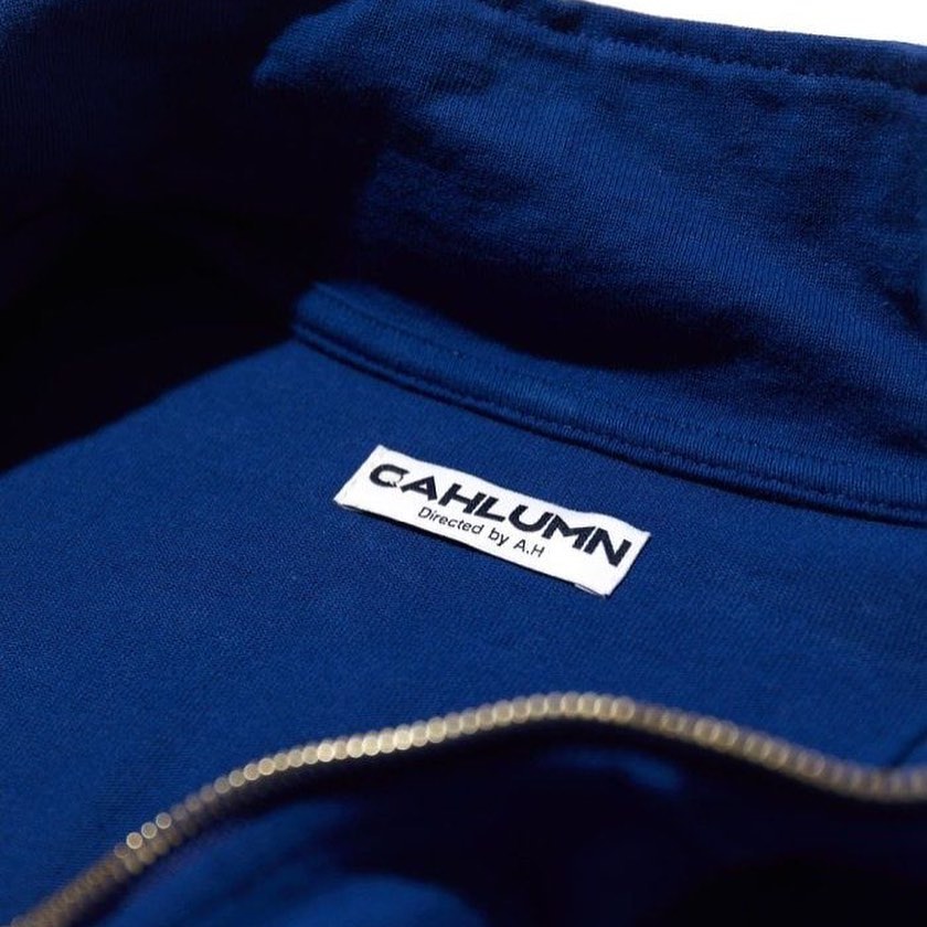 CAHLUMN Heavy Weight Jersey 3/4-Zip Cadet Collar Shirt 231-1246