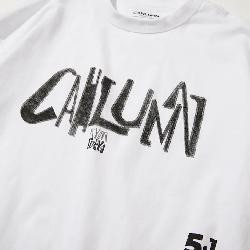 CAHLUMN Zine5.1 + Cahlumn Logo Reversible Tee White