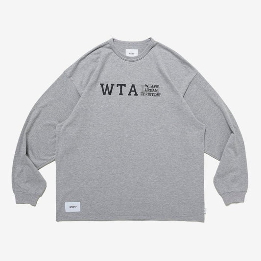 Wtaps Design 01 LS Tee Grey 231ATDT-CSM03