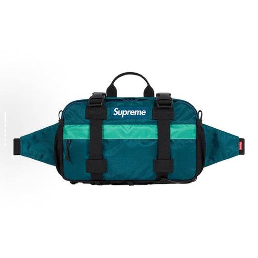 Supreme FW19 Waist Bag Dark Teal Cordura Fabric FW19B10