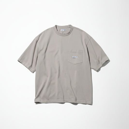 CAHLUMN Heavy Weight Jersey Pocket SS Tee Beige 241-1210