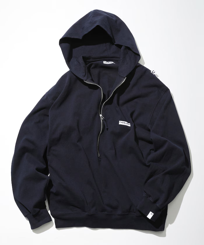 CAHLUMN Heavy Weight Jersey 3/4-Zip Hoodie 231-1244