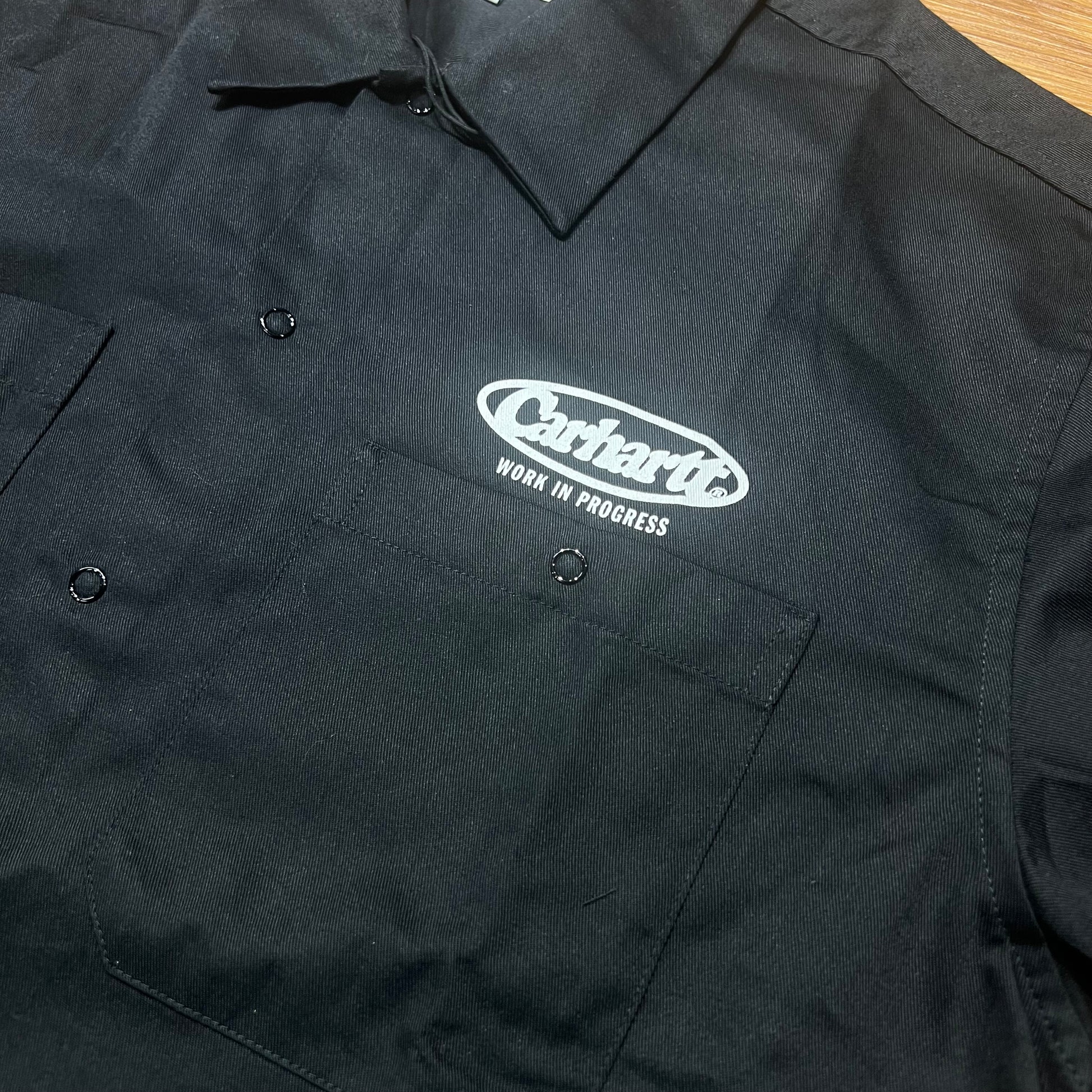 Carhartt WIP Baltimore Shirt L/S Black I024129 細節實拍