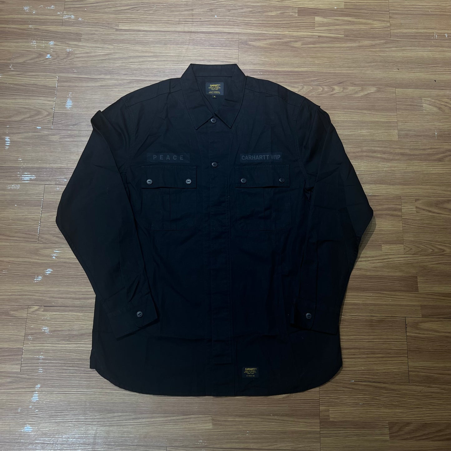 Carhartt WIP Memories Shirt L/S Black I024131 實拍