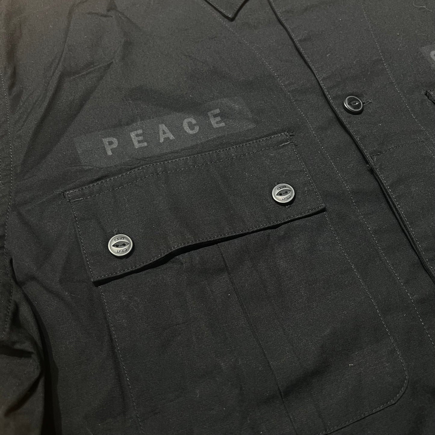 Carhartt WIP Memories Shirt L/S Black I024131 細節實拍