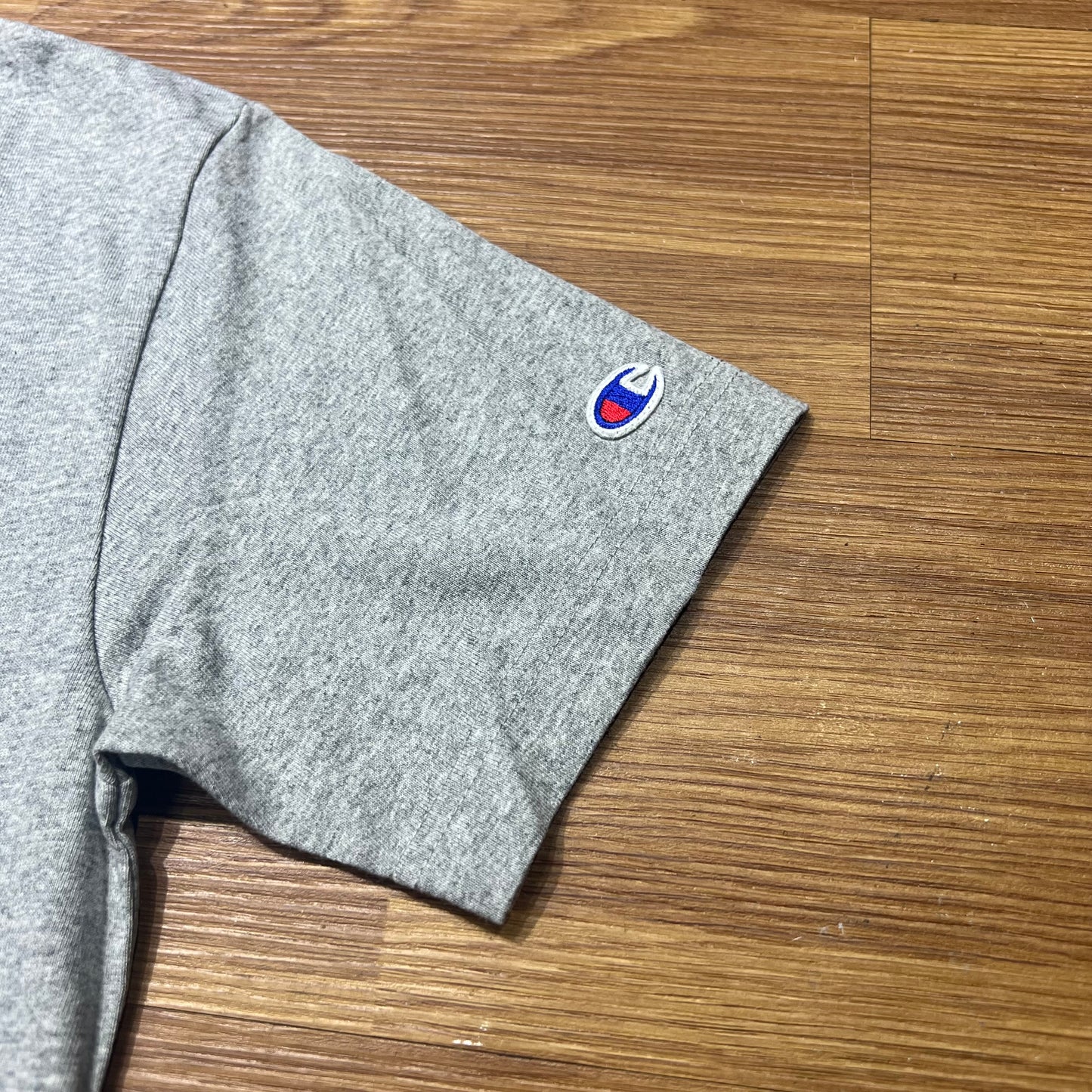 Champion JP Embroidered Big C Logo Tee C3-F362 Grey 實拍