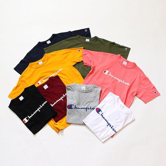 日版 Champion JP Basic Lettering Logo Tee C3-P302