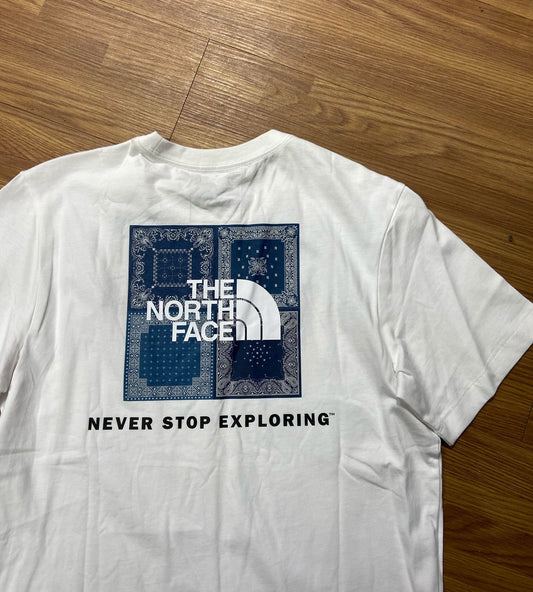 The North Face TNF Bandana 腰果花 Box Tee SS White