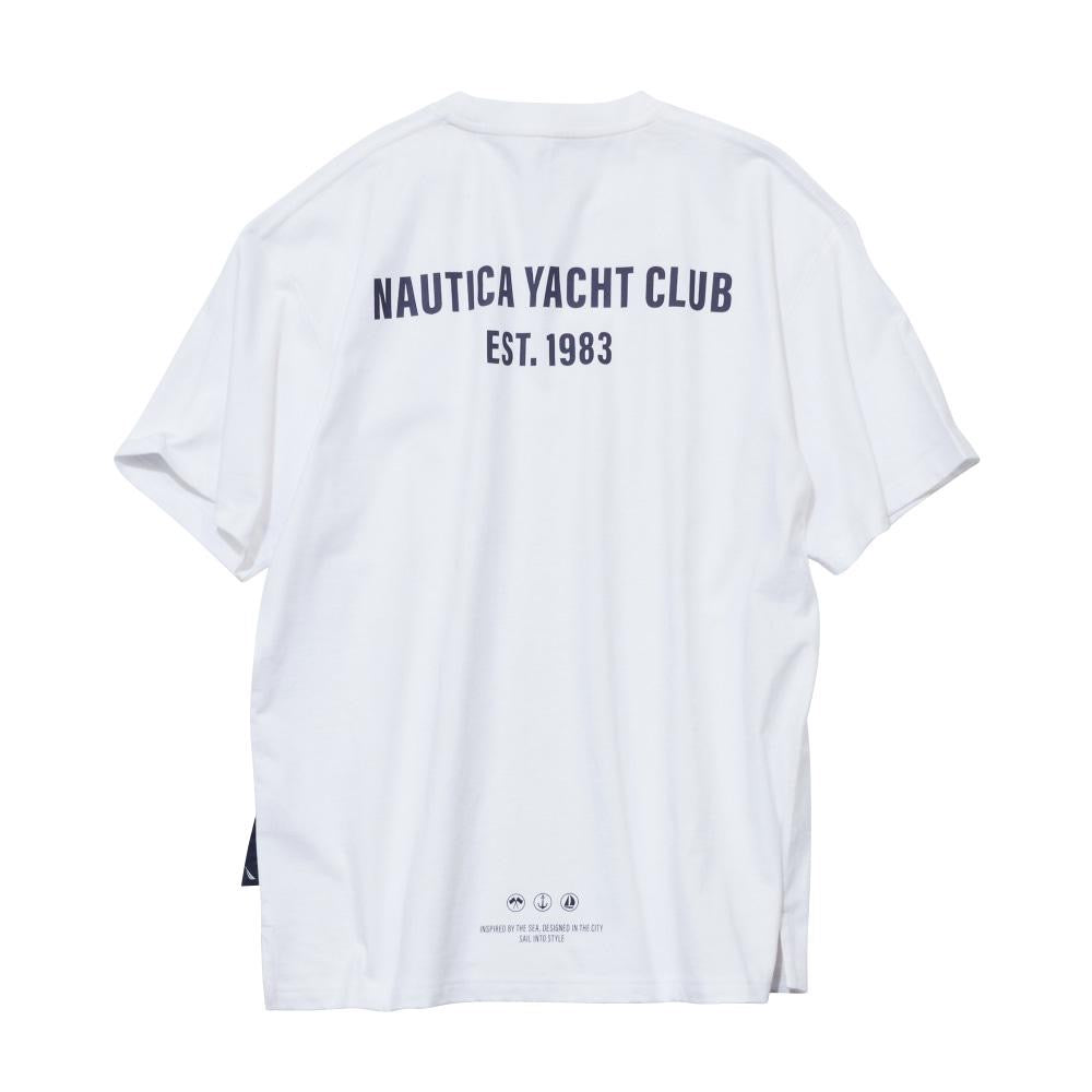Preorder 預訂 Nautica KR Yacht Club Lettering Tee SS Dark Grey White Blue