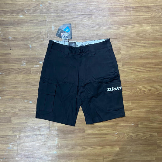 Dickies 刺繡 Cargo Twill Shorts Black DK007499CC21 實拍