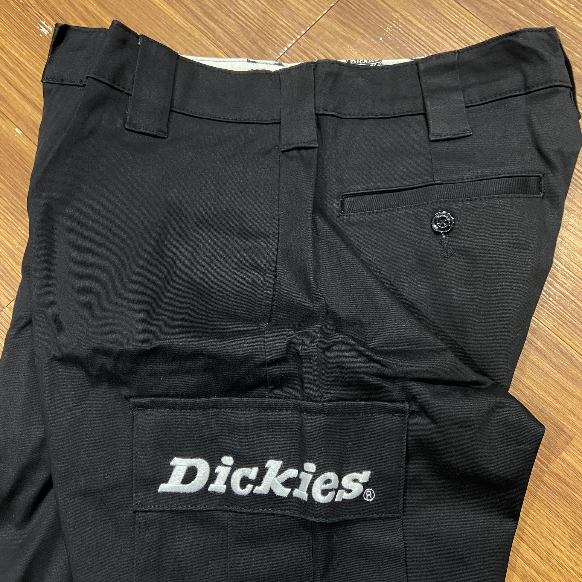 Dickies 刺繡 Cargo Twill Shorts Black DK007499CC21 實拍