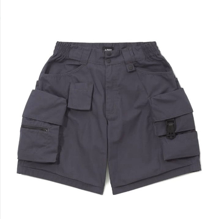 LAKH 12 Pocket Cargo Shorts Smoke Grey SH-TWPC-GREY