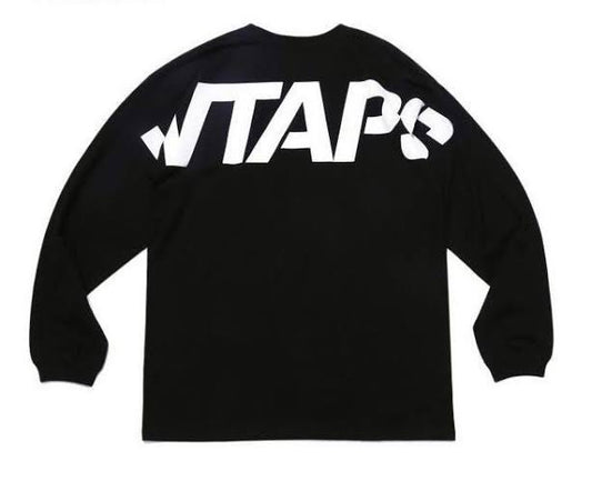 Wtaps Stencil LS Tee Black 202ATDT-LT01S