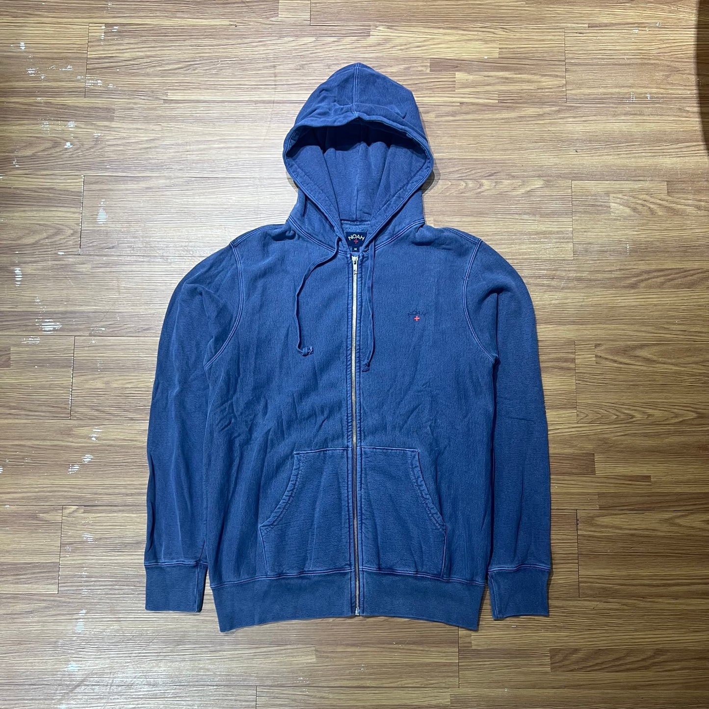 Noah NYC Core Logo Zip Up Navy