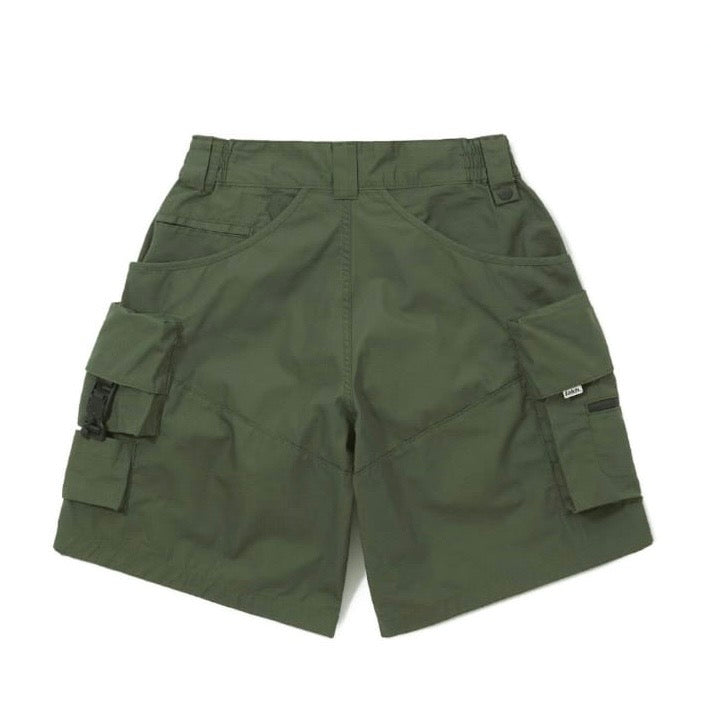 LAKH 12 Pocket Cargo Shorts Army Green SH-TWPC-AMGN