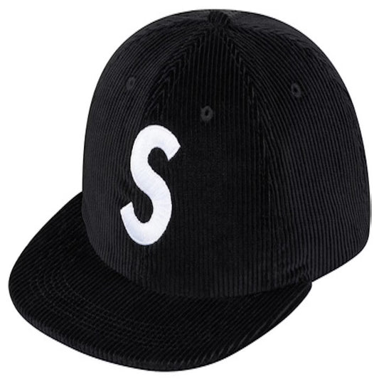Supreme SS17 Corduroy S Logo 6-Panel Black