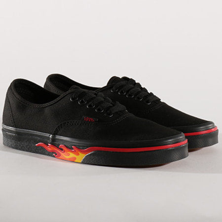 Vans Authentic Flame Wall Black VN0A38EMQ8Q 全黑