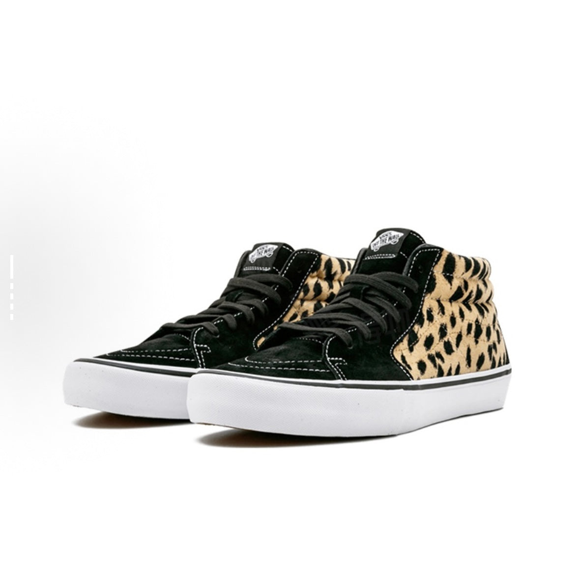 Supreme x Vans SK8 Mid Velvet Leopard Black VN0A347UOPM