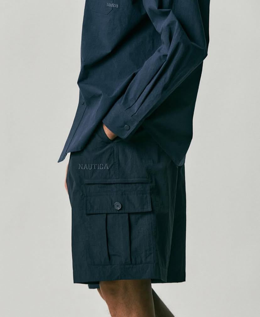 Nautica KR Utility Cargo Shorts Charcoal Grey Navy