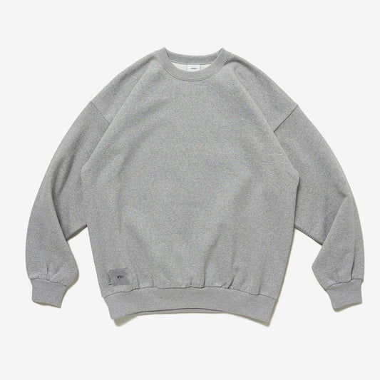 Wtaps Fortless Sweater / Cotton Grey 232ATDT-CPM01S Crewneck