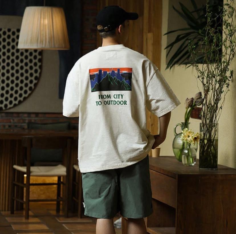 Pin Sktbs Urban Mountain SS Tee (Bamboo 天竺棉) Brown Cream Navy