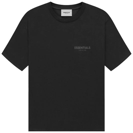 Fear of God FOG Essentials Front Small Logo SS Tee Black (3M Logo)