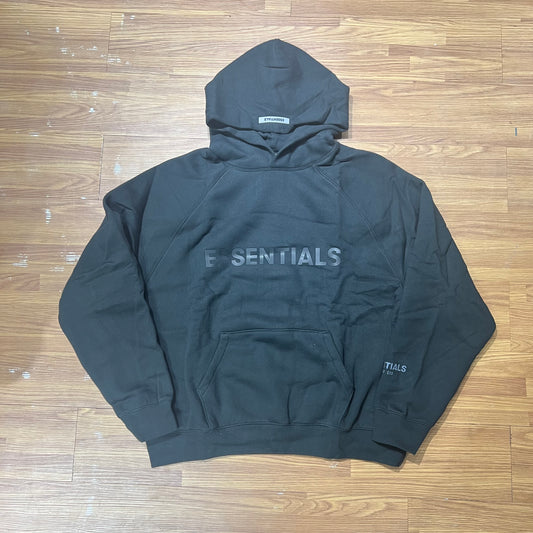 FOG Essentials 3D Silicon Logo Hoodie Black 正面實拍