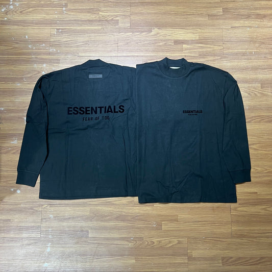 FOG Essentials Black Stretch Limo 長袖 T 正面實拍
