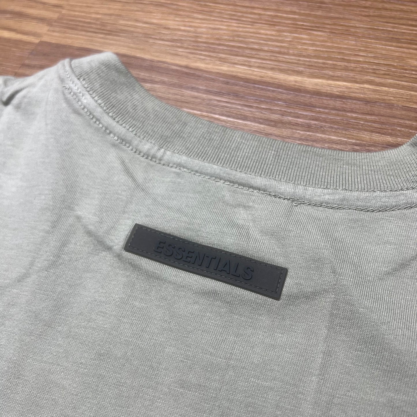 Fear of God FOG Essentials 3D Silicon Back Logo SS Tee Pistachio