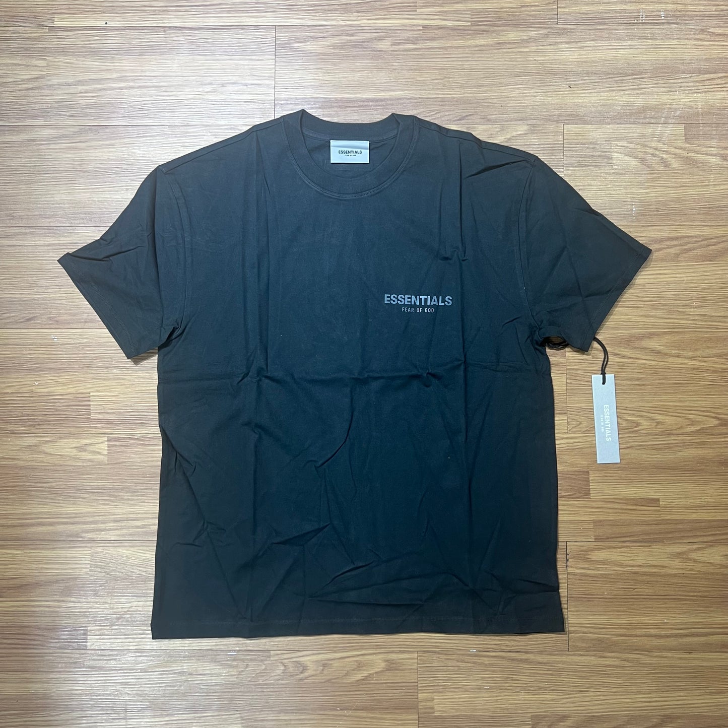 Fear of God FOG Essentials Front Small Logo SS Tee Black (3M Logo)