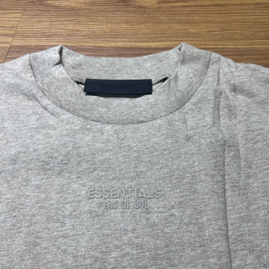 Fear of God FOG Essentials Front Small Logo SS Tee Core Heather Grey