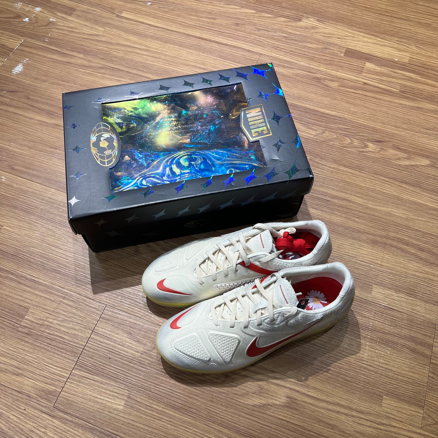 G-Dragon Peaceminusone x Nike Cryoshot CTR360 Maestri II Natural University Red HQ1460-100 實拍