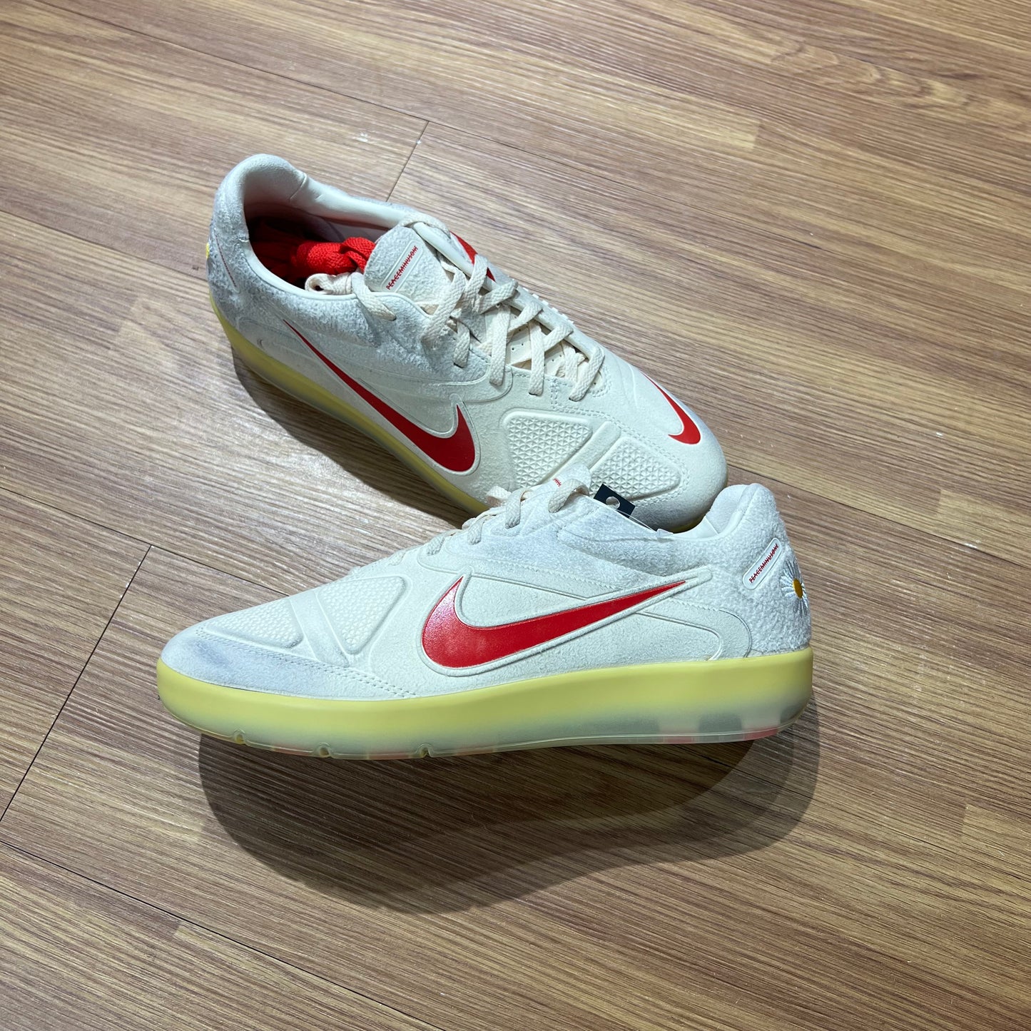 G-Dragon Peaceminusone x Nike Cryoshot CTR360 Maestri II Natural University Red HQ1460-100 實拍