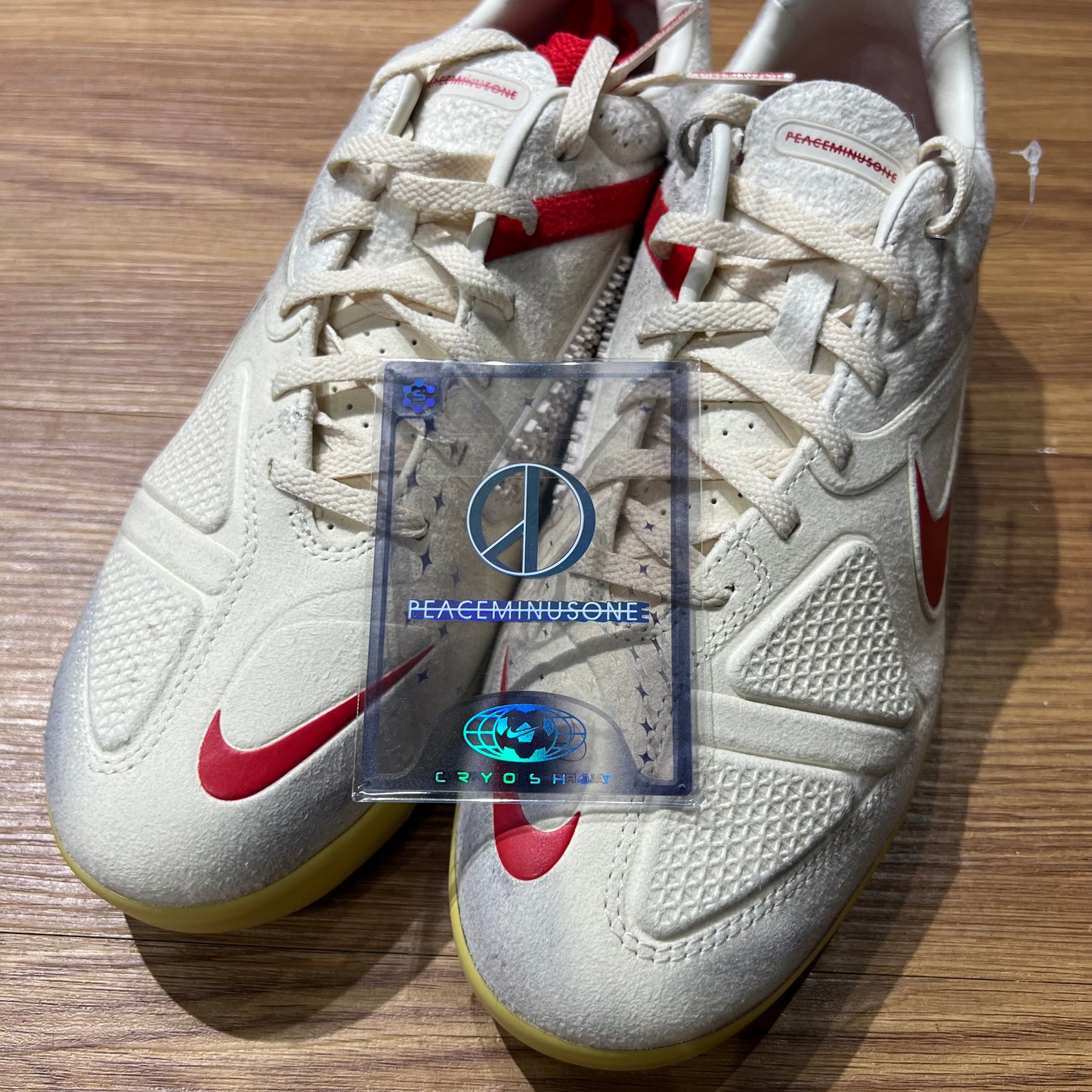 G-Dragon Peaceminusone x Nike Cryoshot CTR360 Maestri II Natural University Red HQ1460-100 實拍