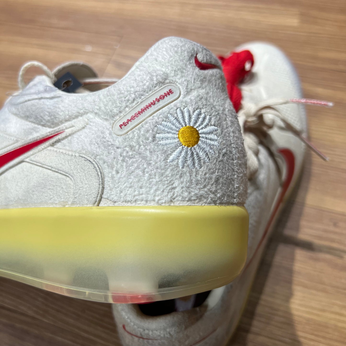 G-Dragon Peaceminusone x Nike Cryoshot CTR360 Maestri II Natural University Red HQ1460-100 實拍