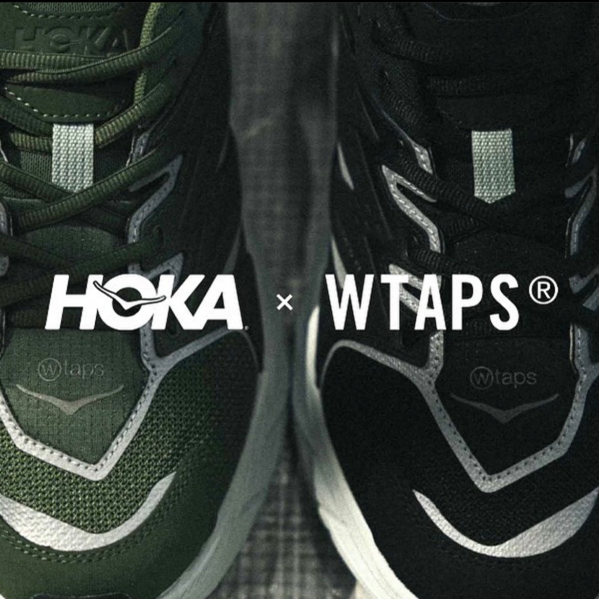 Hoka One One x Wtaps Anacapa Low GTX Jet Black / Four Leaf Clover