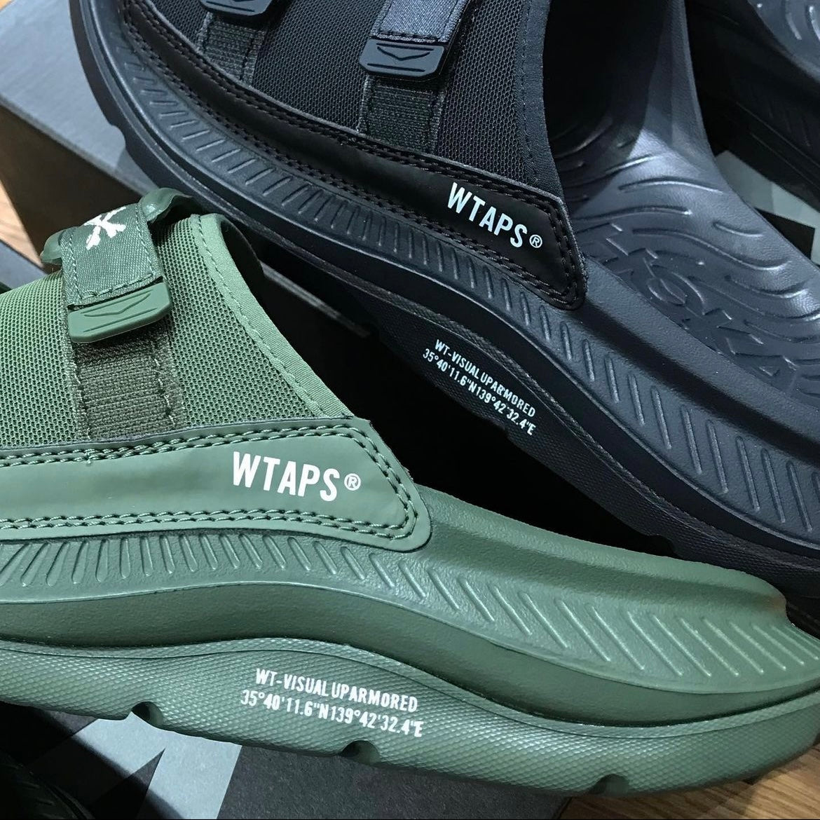 Hoka One One x Wtaps Ora Luxe Jet Black 1155398-JLC / Four Leaf Clover 1155398-FFC 細節實拍