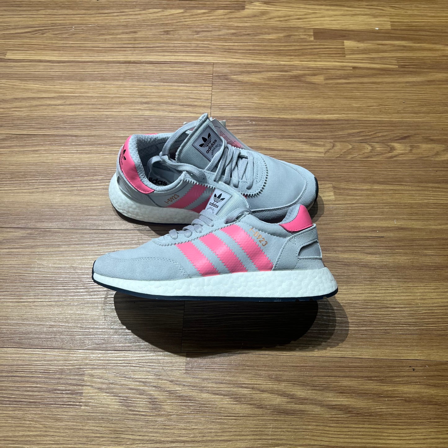 Adidas I-5923 W Grey Chalk Pink CQ2528 Women i5923 Iniki Runner