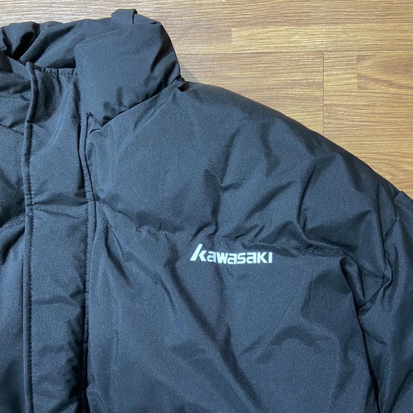 Kawasaki Puffer Jacket Black 川崎 機車 超保暖厚棉發熱外套