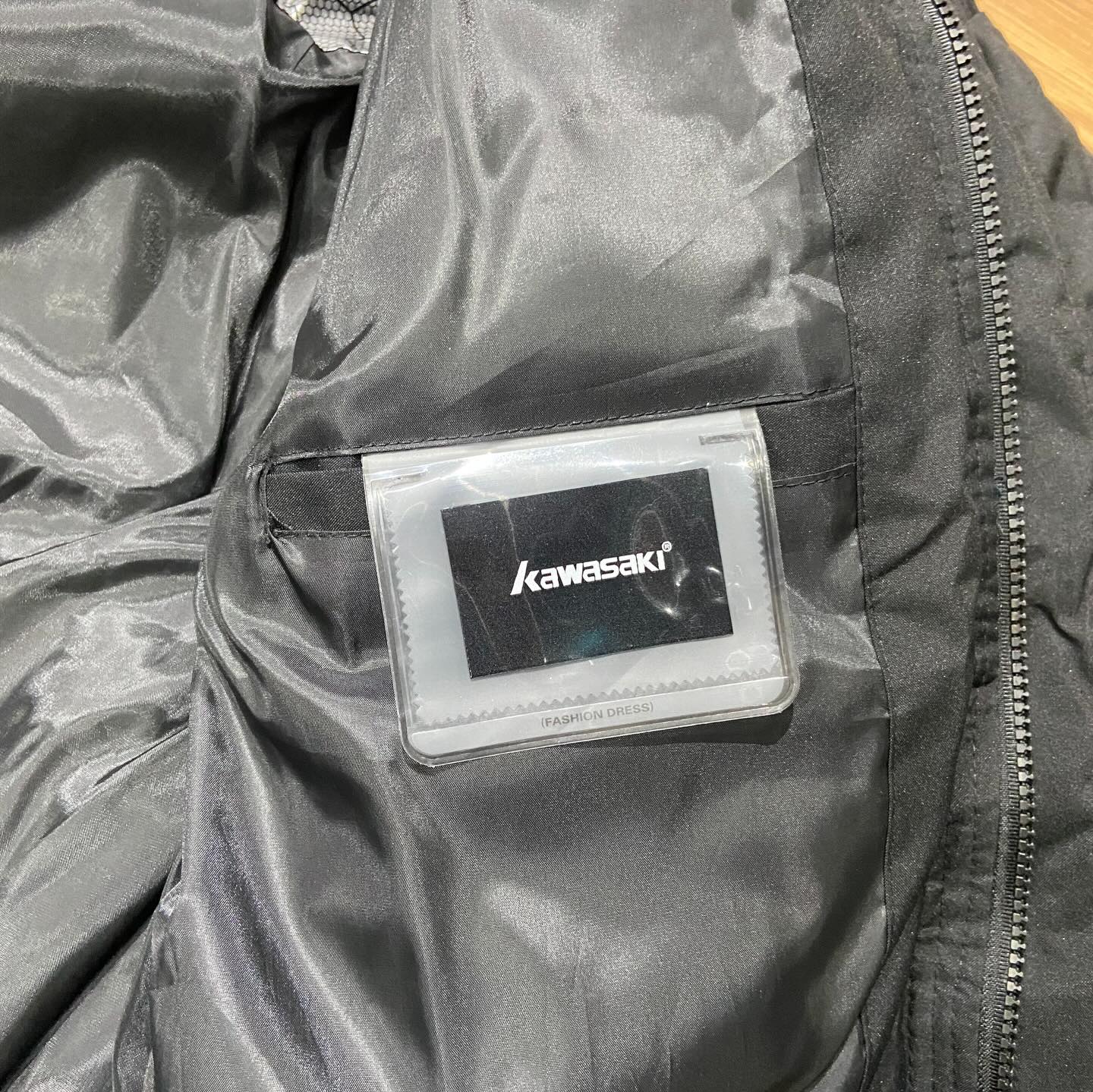 Kawasaki Puffer Jacket Black 川崎 機車 超保暖厚棉發熱外套