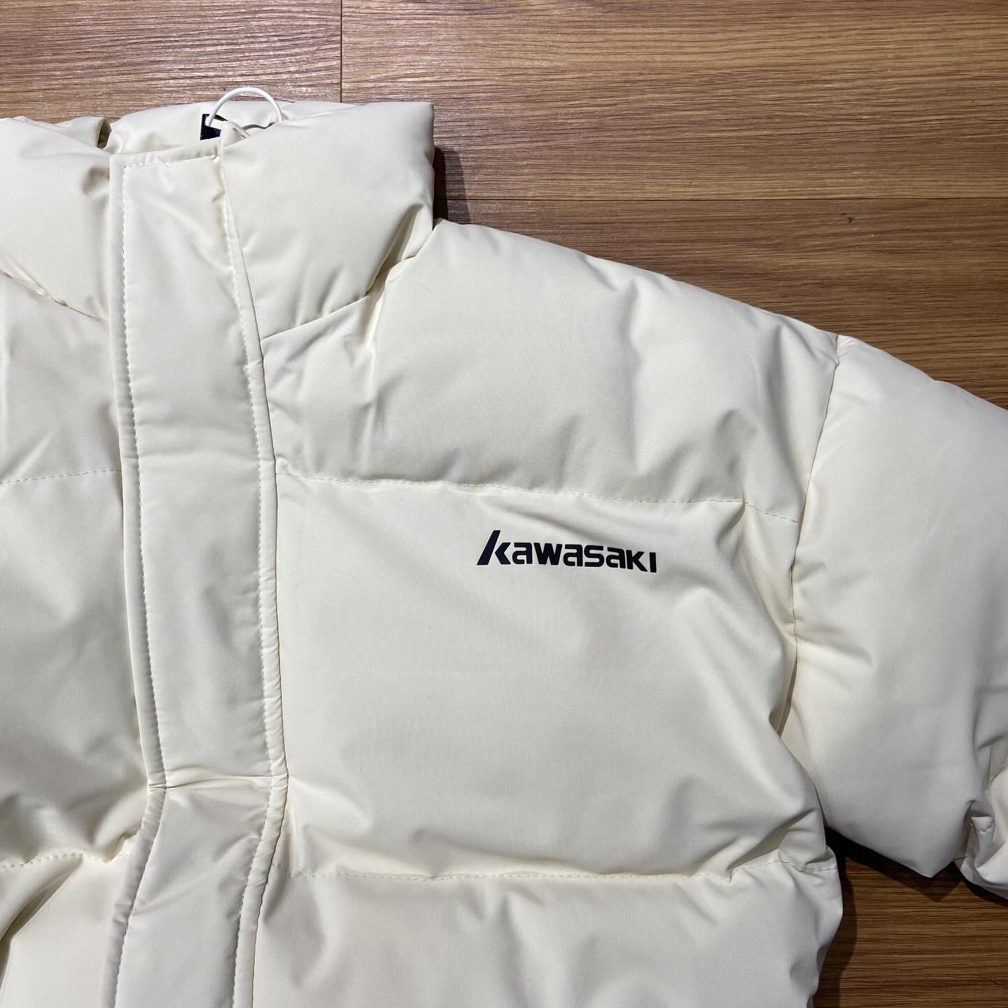 Kawasaki Puffer Jacket Cream 川崎 機車 超保暖厚棉發熱外套
