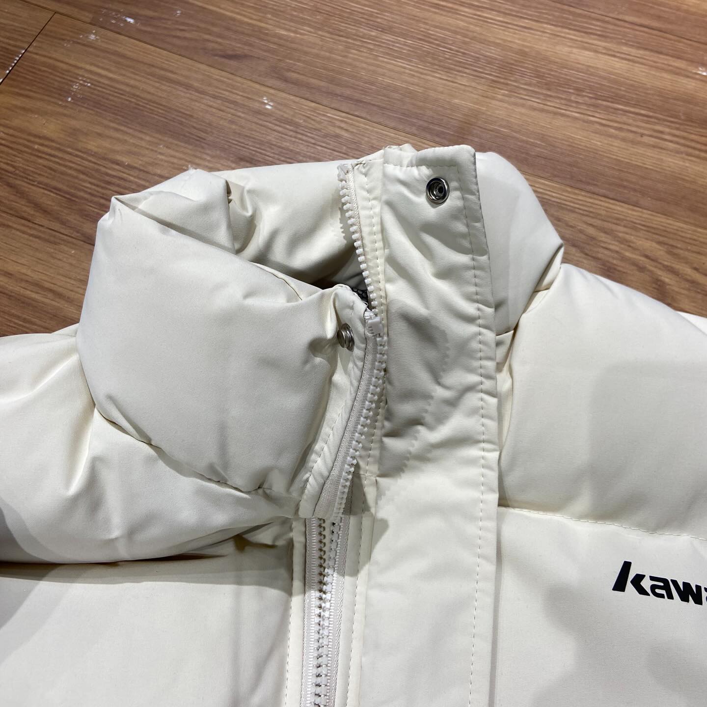Kawasaki Puffer Jacket Cream 川崎 機車 超保暖厚棉發熱外套