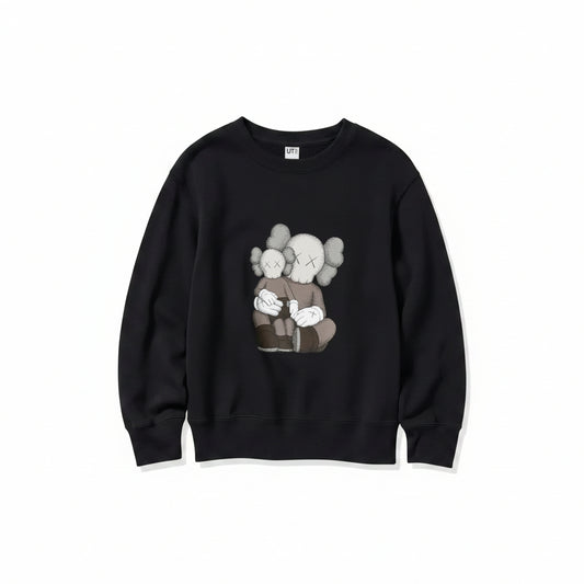 Kaws x Uniqlo UT Sweat Crewneck Black 341-467773