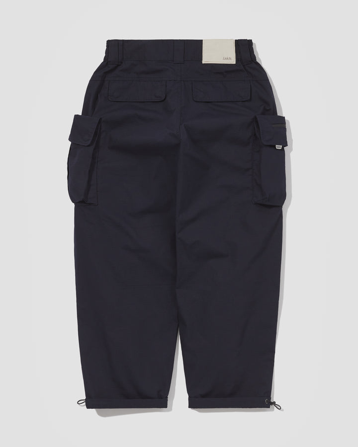 LAKH Supply 10 Pockets Cargo Pants Polyester Ripstop Navy TPCG-PRNV