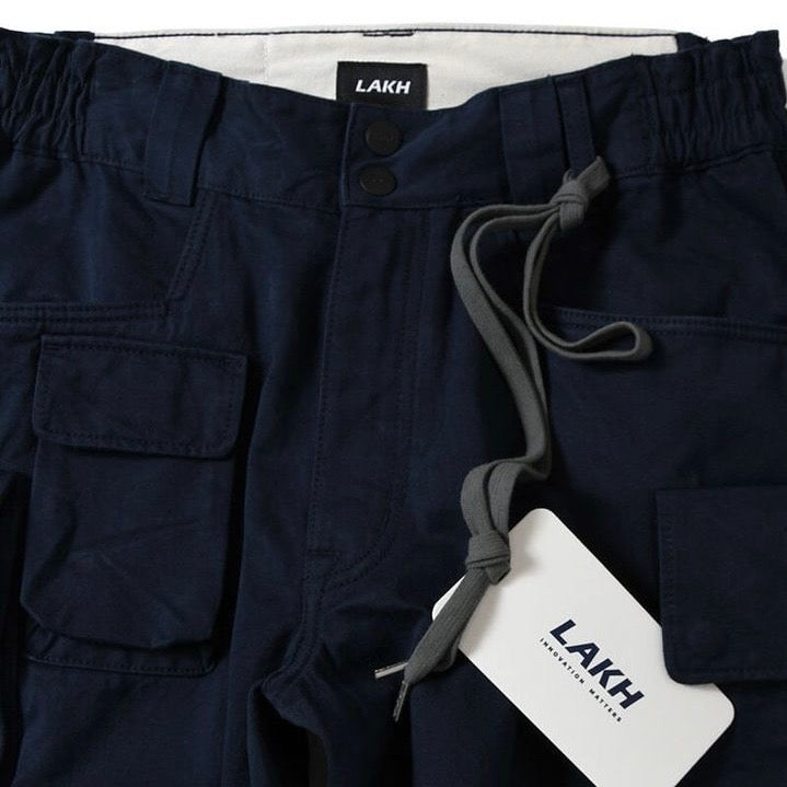 LAKH Supply 10 Pockets Cargo Pants Redline Navy TPC-RLNV