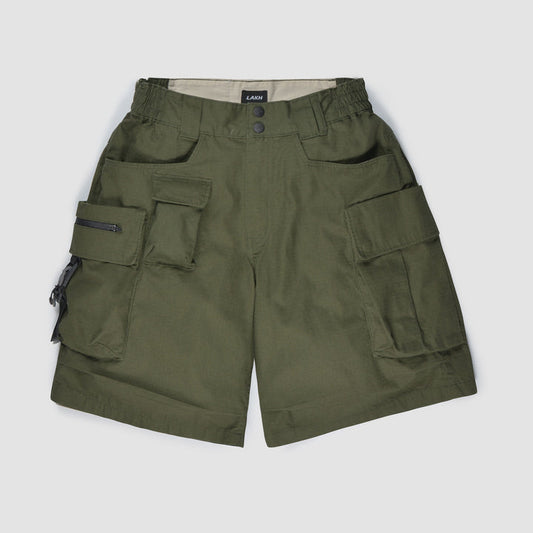 LAKH Supply 10 Pockets Cargo Shorts Ripstop Olive SH-TPC-RSOL