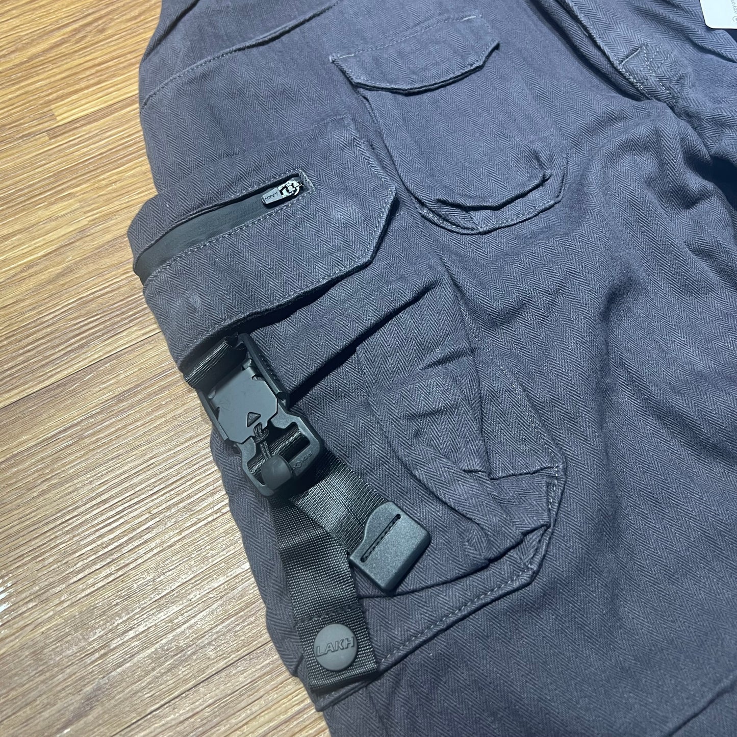 LAKH Supply 5th Anniversary 10 Pockets Cargo Pants Herringbone Grey 5TPC-HBGY 實拍