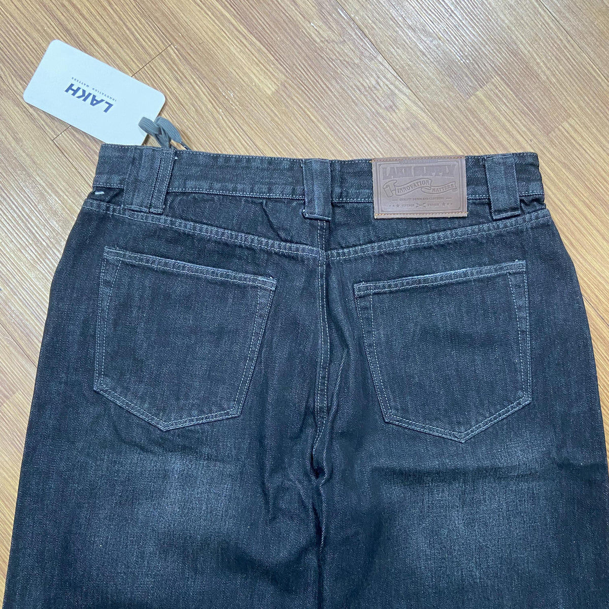 LAKH Supply Distressed Denim Shorts Black SH-DS-BLCK