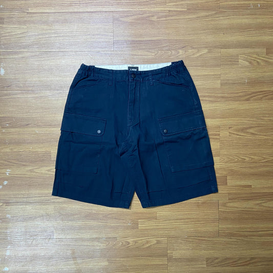 LAKH Supply Herringbone Cargo Shorts Herringbone Navy SH-HBNV