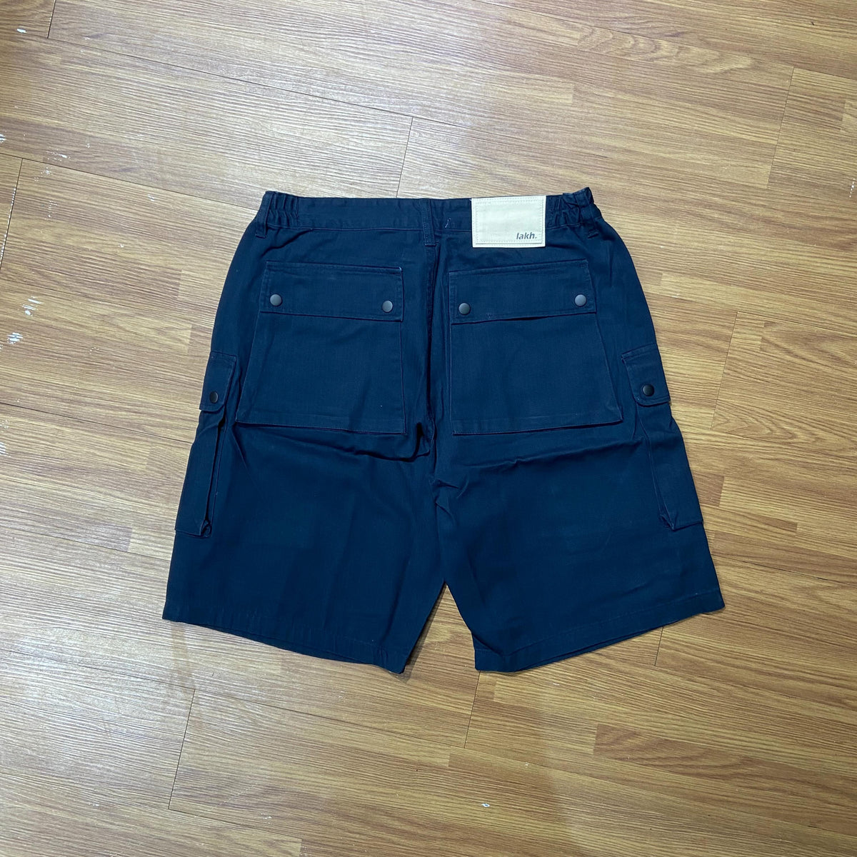 LAKH Supply Herringbone Cargo Shorts Herringbone Navy SH-HBNV